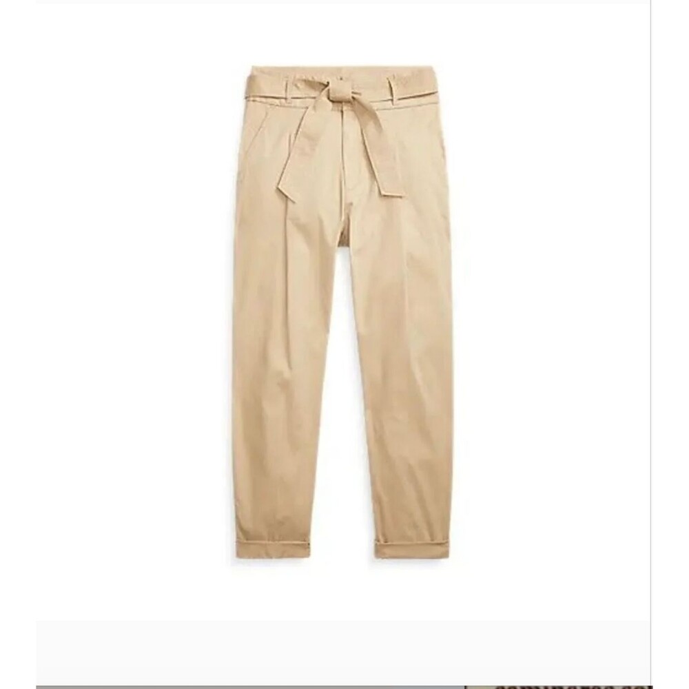 Polo Ralph Lauren Women's Twill Chino Pant Size 0 Preppy Academia Old Money NWOT